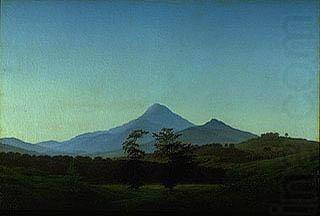 Bohmische Landschaft, Caspar David Friedrich